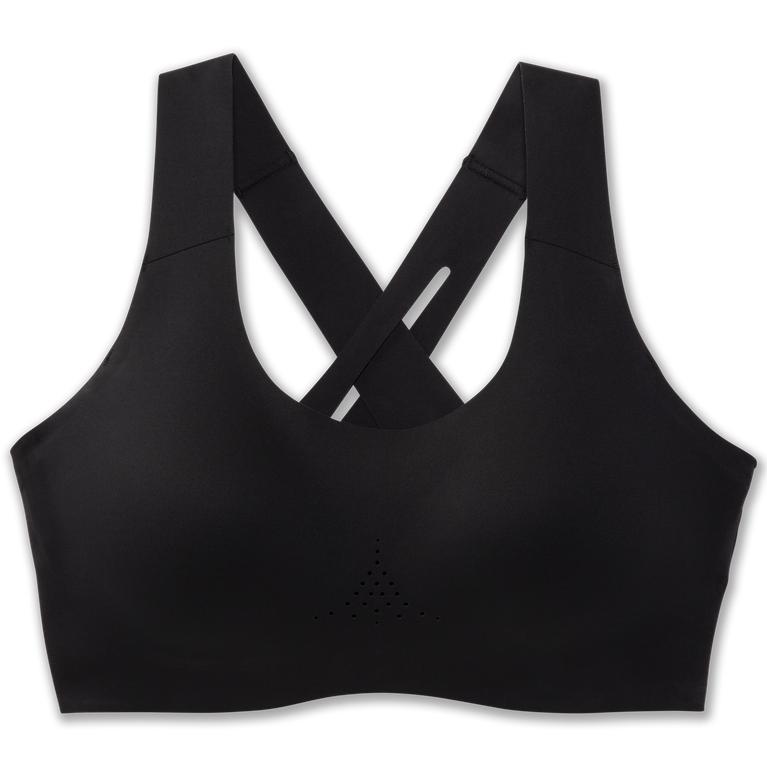 Brooks Dare Crossback 2.0 Sports Running Bra - Women's - Black (73521-EGOQ)